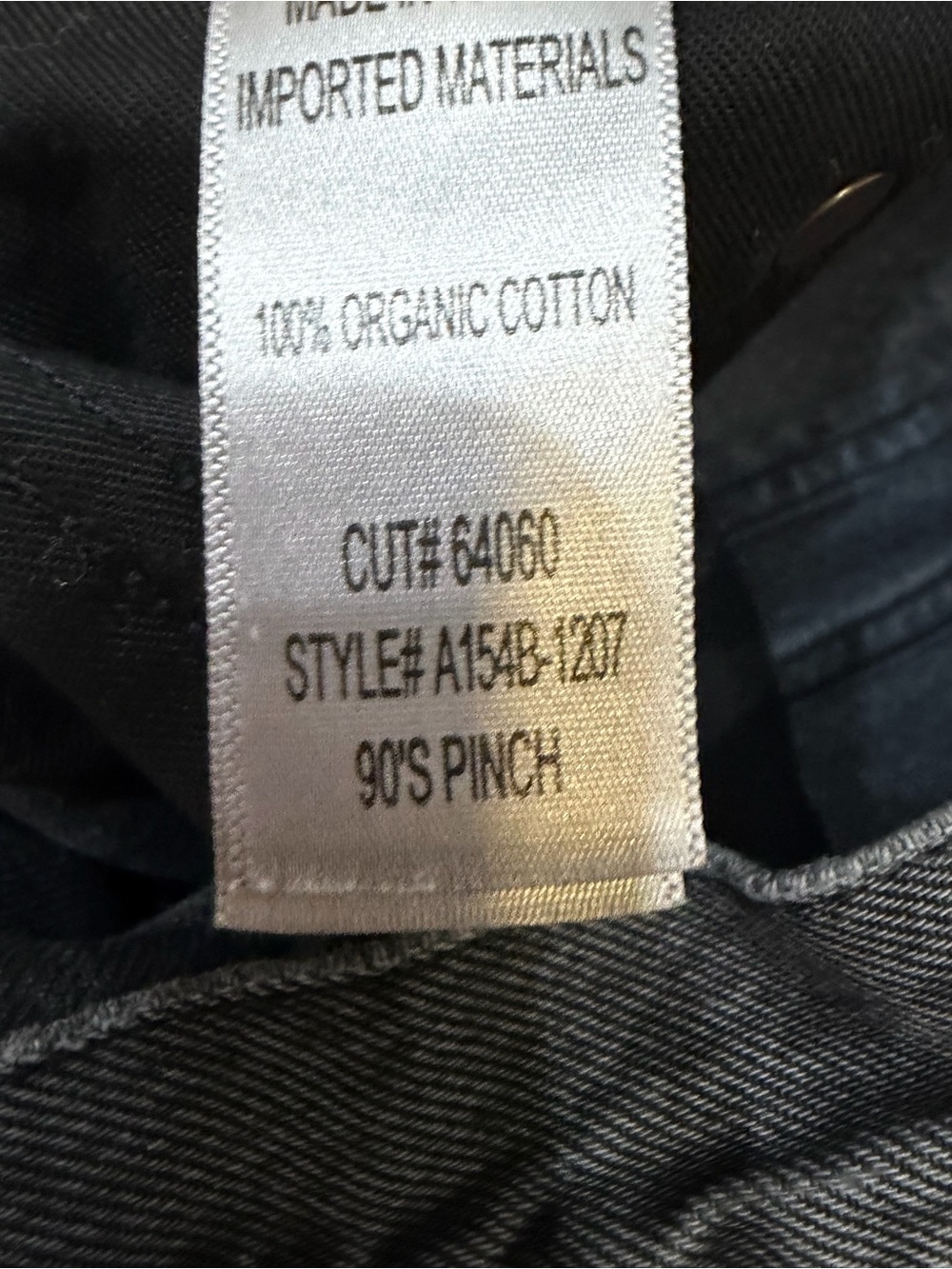 AGOLDE 90’s Pinch Waist Jeans Black Tea Washed Black High Rise Size 27 - Picture 6 of 8
